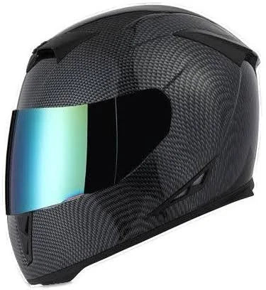 Carbon Fiber Black Small Full Face Motorcycle Helmet O361