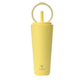 32 oz Stainless Steel Vacuum Insulated Tumbler with Flip Handle Lid Y568