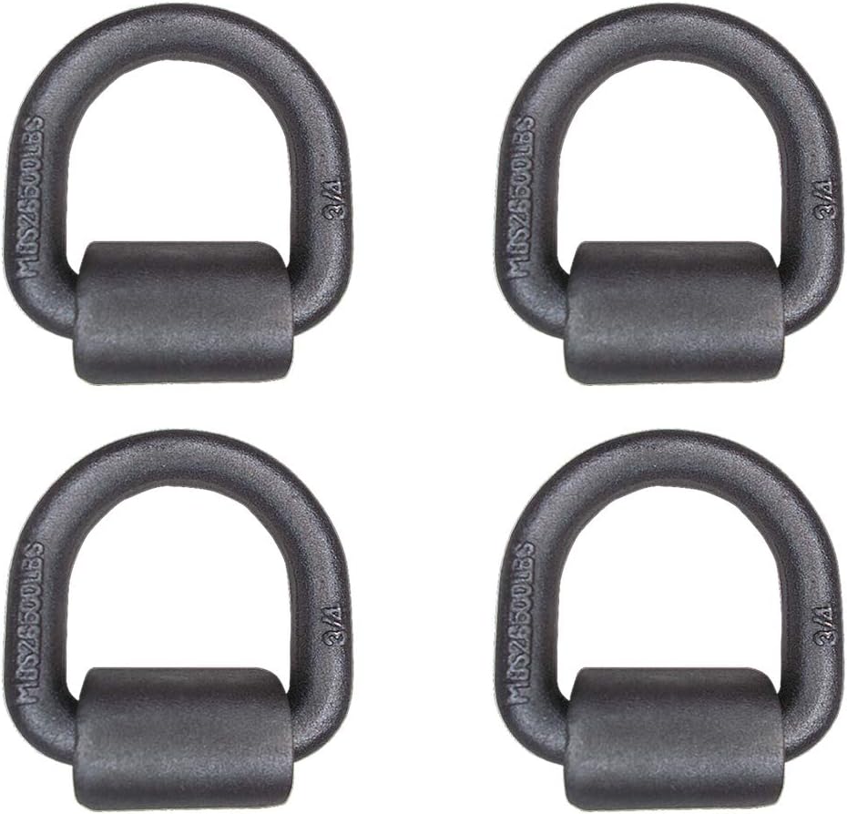10-Pack Forged Steel Weld-On D Rings E63112