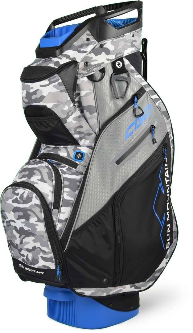 Black Charcoal White Red Cart Bag E409