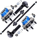 6pcs Suspension Tie Rod Ends Front Wheel Hub Bearing Z8089