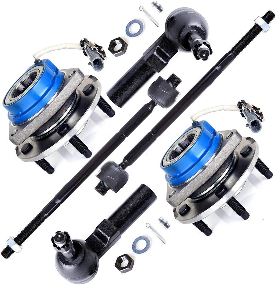 6pcs Suspension Tie Rod Ends Front Wheel Hub Bearing Z8089