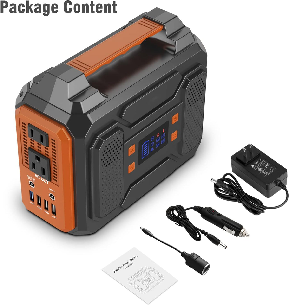 Portable Power Station 300W 280Wh 75000mAh Lithium Battery Backup Power Source with Flashlight C435297