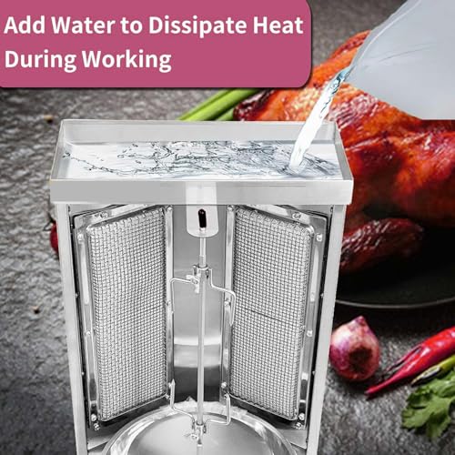 Countertop Rotisserie Grill Kebab Vertical Rotisserie Gas X321