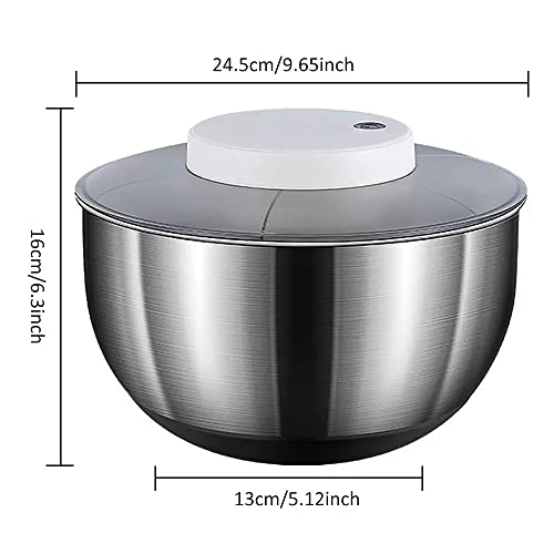 5L Stainless Steel Electric Salad Spinner H684863