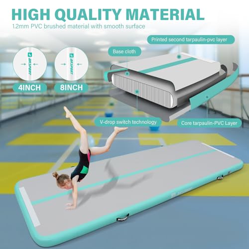 Inflatable Gymnastics Air Mat Tumble Track with Air Pump F67076