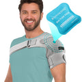 Adjustable Shoulder Brace Wrap (Gray, Small) E8734