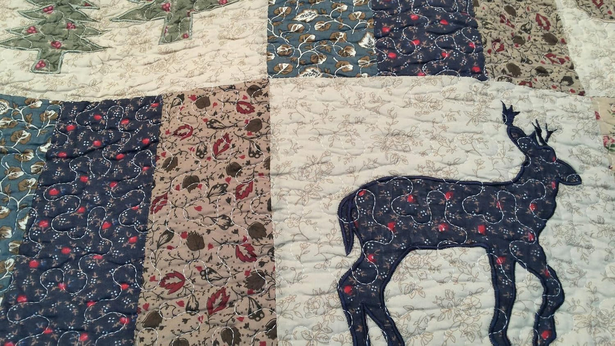 All Cotton 3 Piece Queen Quilt Set Y814059