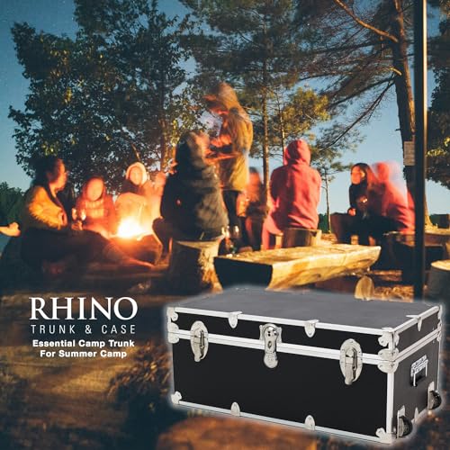 Black 32"x18"x14" Camping Storage Chest with Wheels D610429