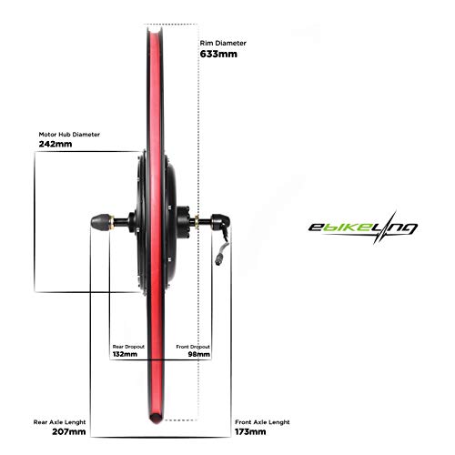 1500W 1200W Waterproof Ebike Conversion Kit with Battery Direct Drive 700C Front or Rear Wheel P43505