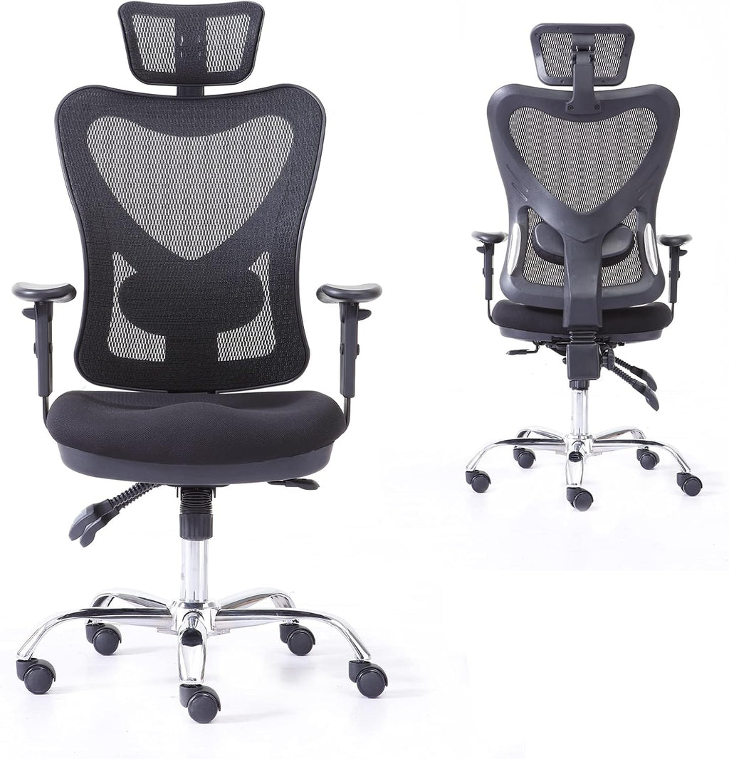 Ergonomic Mesh Computer Chair with Lumbar Support and Headrest P835