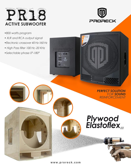 18 inch 2000W Active Powered PA Subwoofer R27749