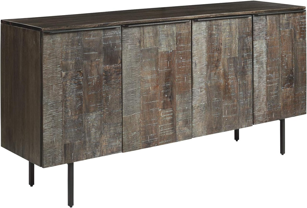 Black Accent Cabinet or TV Stand S8078