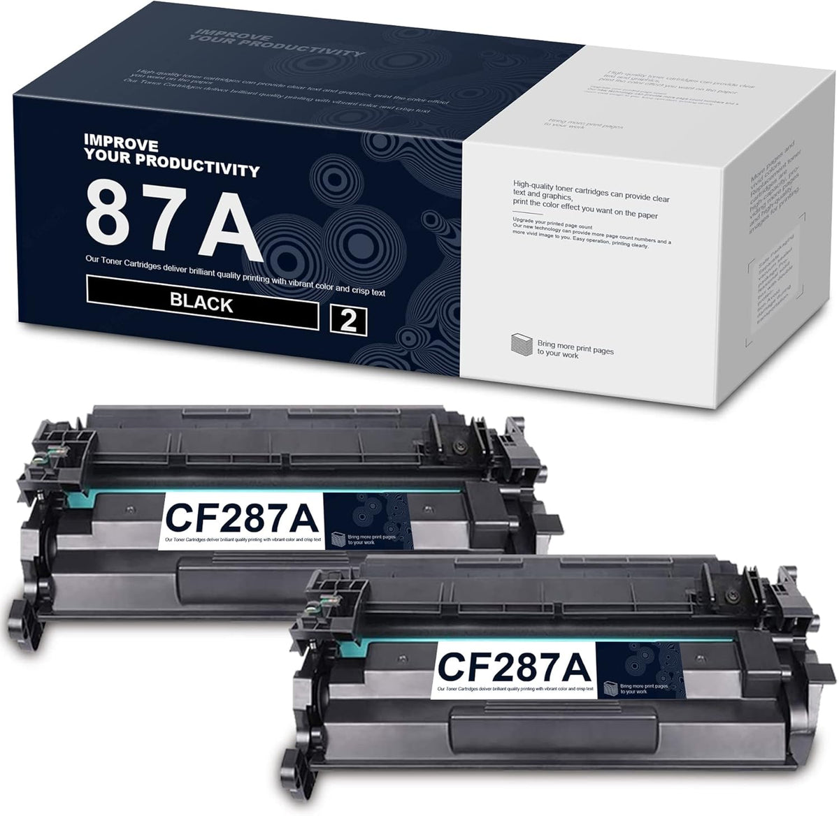 Black 2-Pack Toner Cartridges B4380