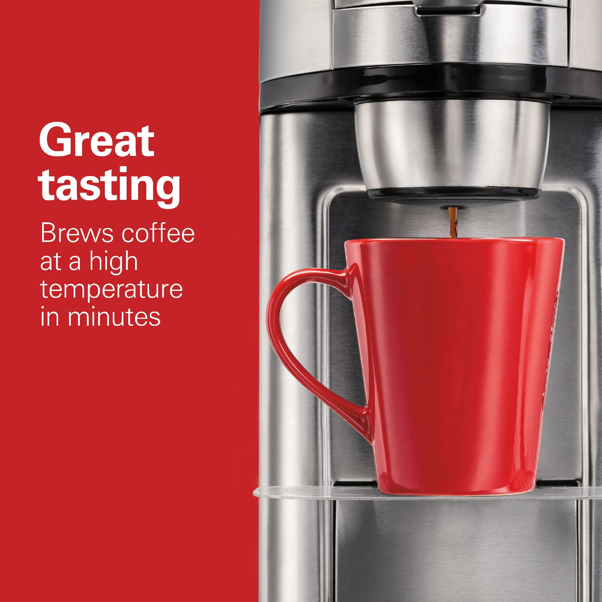 Single-Serve Coffee Maker, 14 oz., Stainless Steel A235