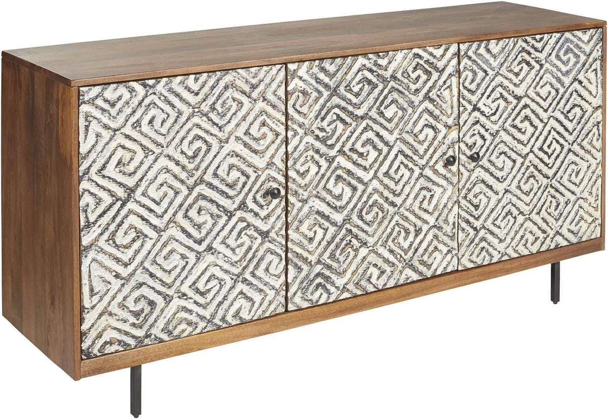Black Accent Cabinet or TV Stand S8078