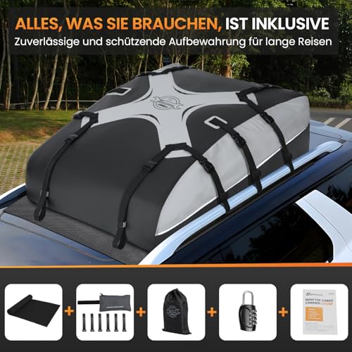 20 Cubic Waterproof Car Roof Bag with Strap L891