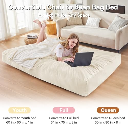 Charcoal Bean Bag Chair with Micro Fiber Cover L35575