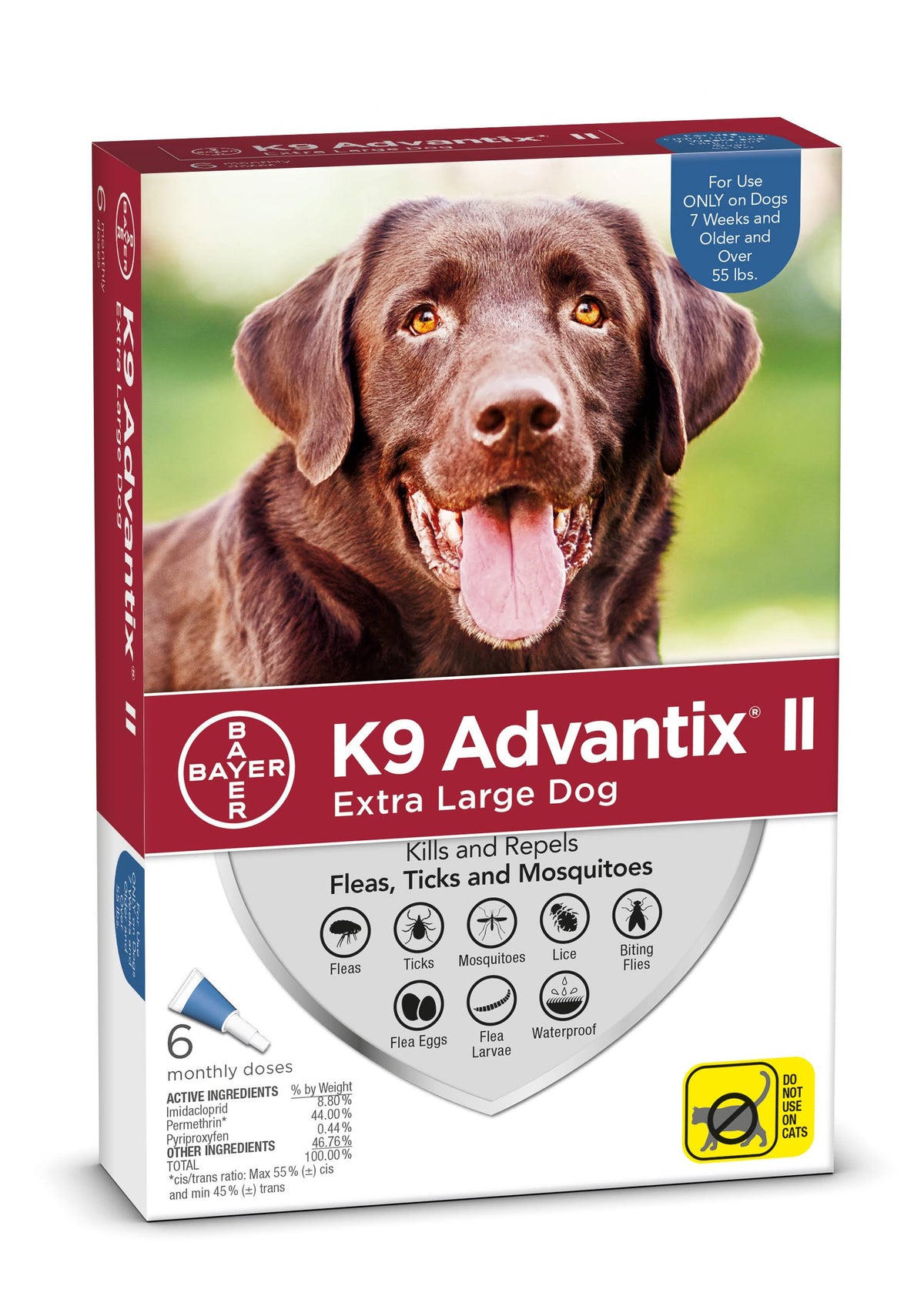 K9 Advantix-II for Dogs over 55 lbs - 6 count U7975