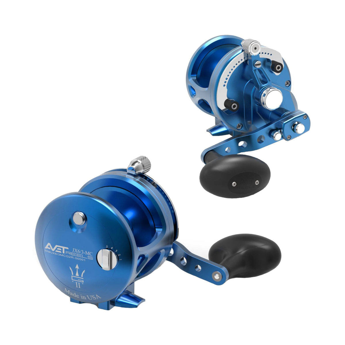 Silver Left-Hand Single Speed Reel M6968