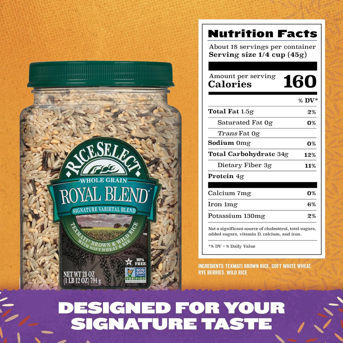 28 Ounce Brown & Wild Rice Blend N17515
