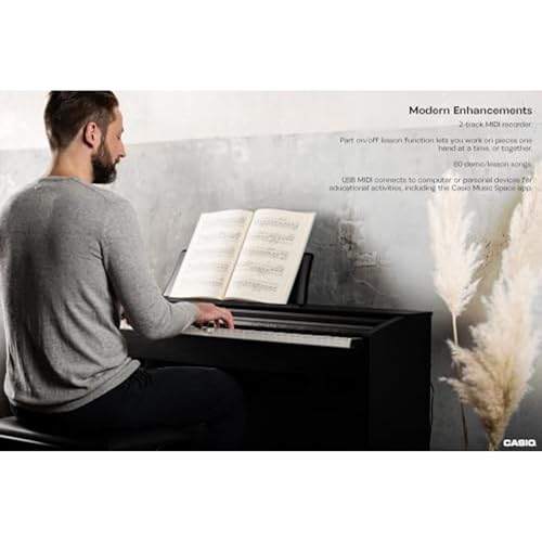88-Key Weighted Console Digital Piano, Black F553