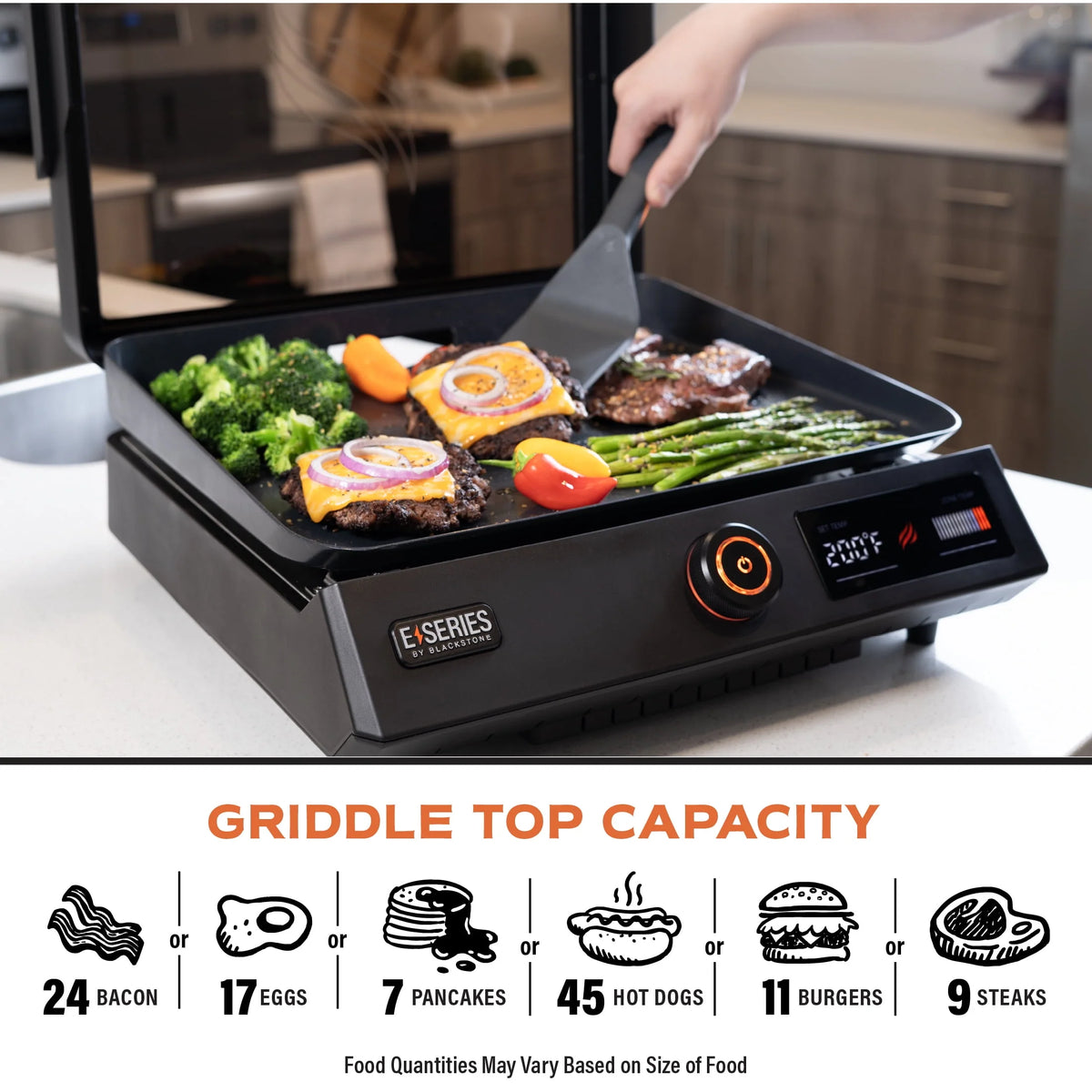 17 Electric Tabletop Griddle with Hood K130299