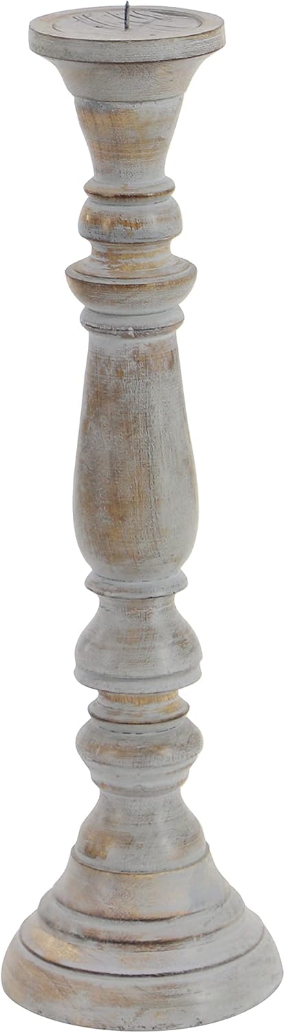 Wooden Candle Stand Set of 3 E716992