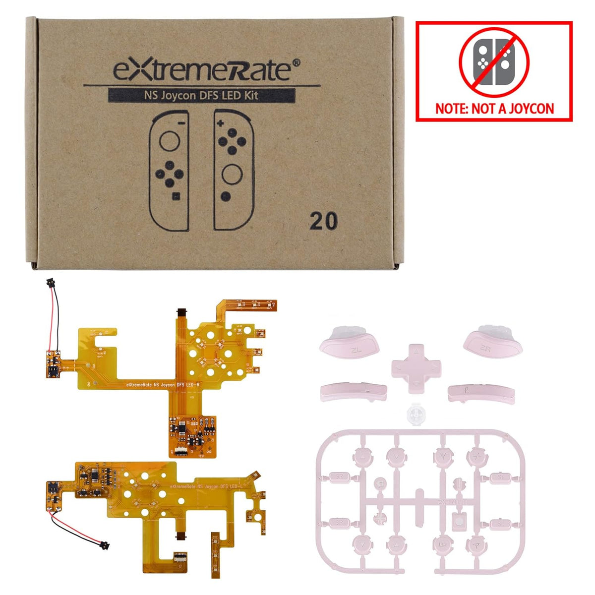 7 Colors 9 Modes LED Kit for Nintendo Switch Joy-Con Controller H744953