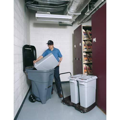 65 gal Blue Rectangular Trash Can E80902