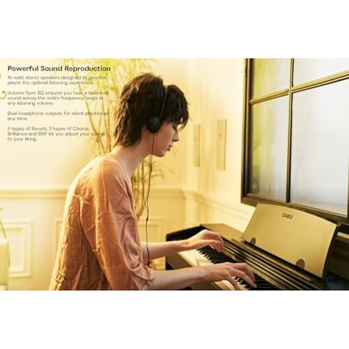 88-Key Weighted Console Digital Piano, Black F553