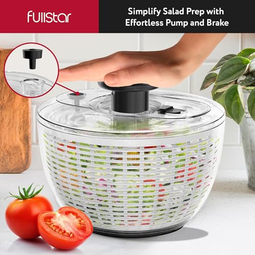 6.3 Quart White Salad Spinner Y210064