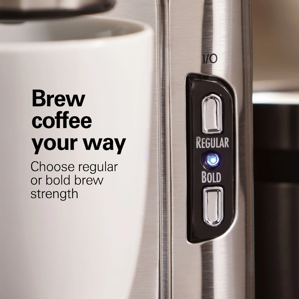 Single-Serve Coffee Maker, 14 oz., Stainless Steel A235