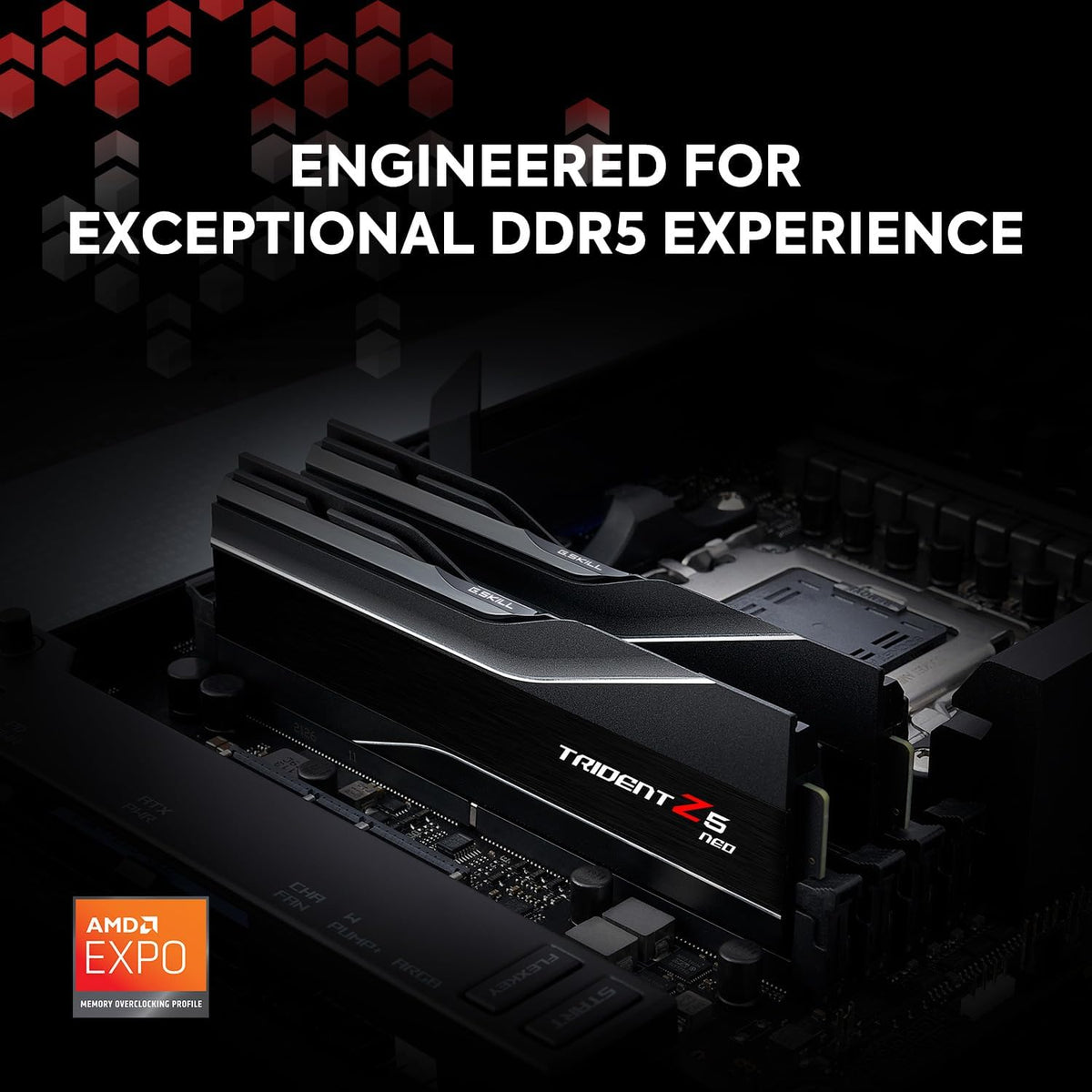 64GB (2x32GB) DDR5 6000MT/s CL30 Desktop Computer Memory UDIMM Matte Black C191