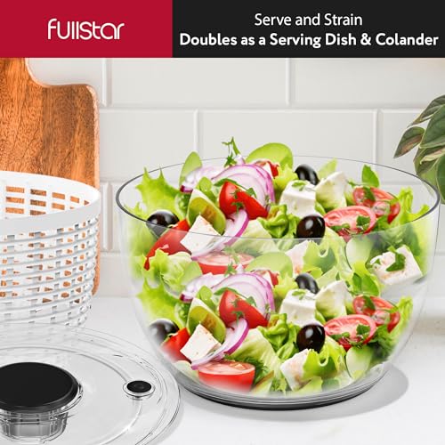 6.3 Quart White Salad Spinner Y210064