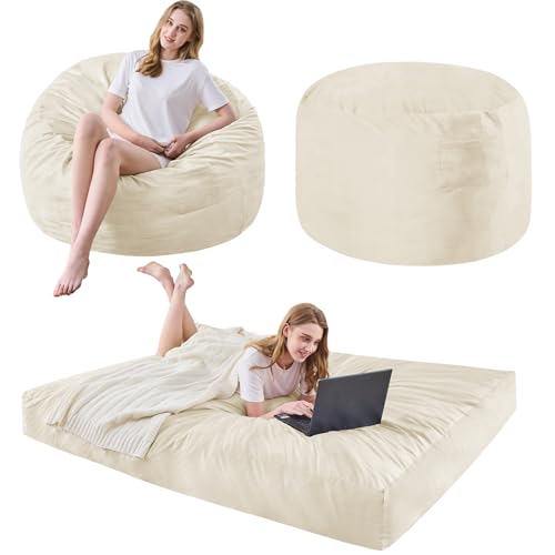 Charcoal Bean Bag Chair with Micro Fiber Cover L35575