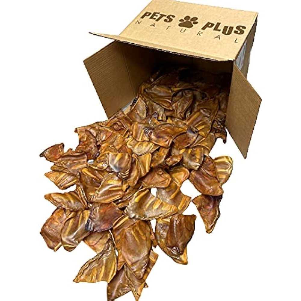 All Natural Jumbo Whole Pig Ears for Dogs G31608