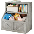 Wooden Kids Bookshelf and Toy Storage X6082