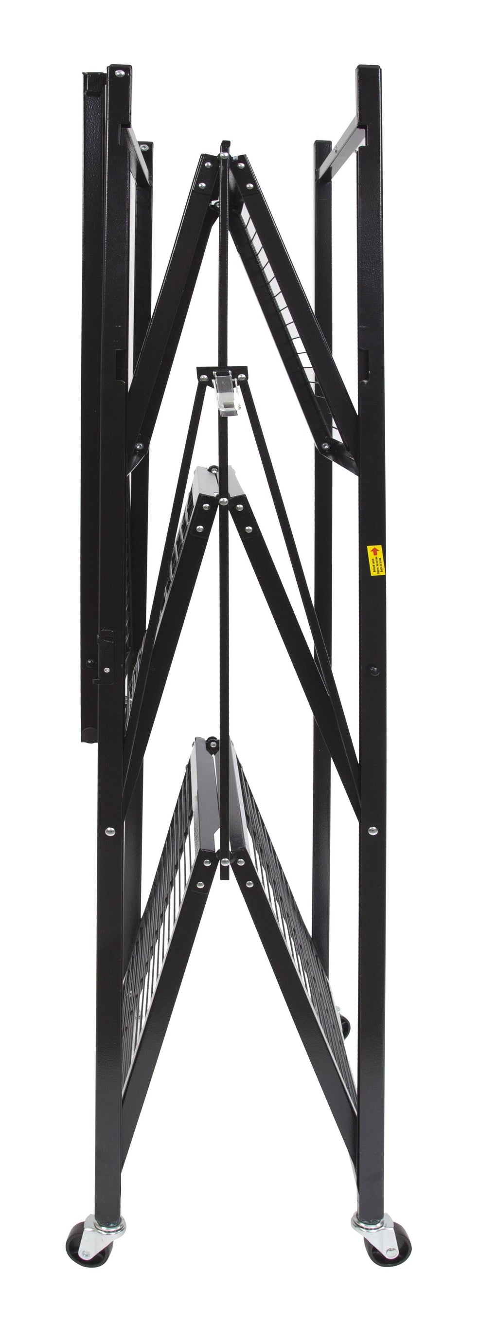 Large 4-Tier Heavy-Duty Rack with Casters Red U7262