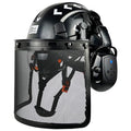 Vented Safety Helmet with Visor and Ear Muffs Y7815