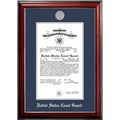 8x10 Certificate Classic Mahogany Frame with Silver Medallion A96976
