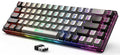65% Wireless Gaming Keyboard, 68 Keys Ultra-Compact Anti-ghosting No-Conflict (Black-Grey) V27914