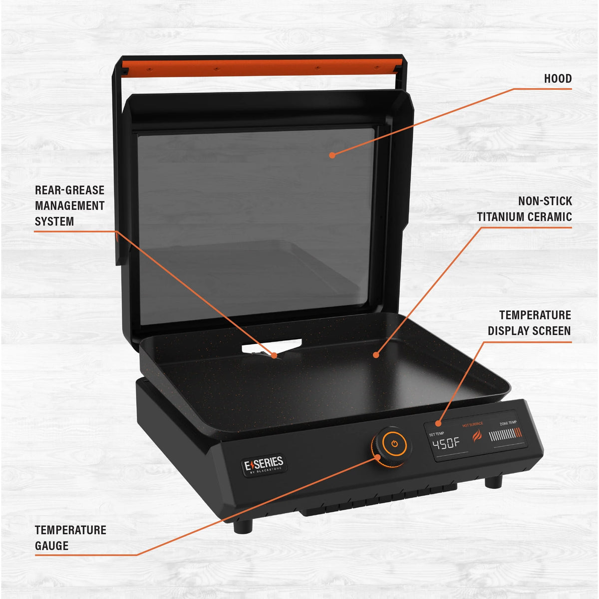 17 Electric Tabletop Griddle with Hood K130299