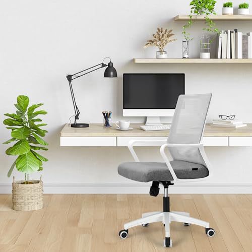 Black Mesh Office Desk Chair with Wheels X3752
