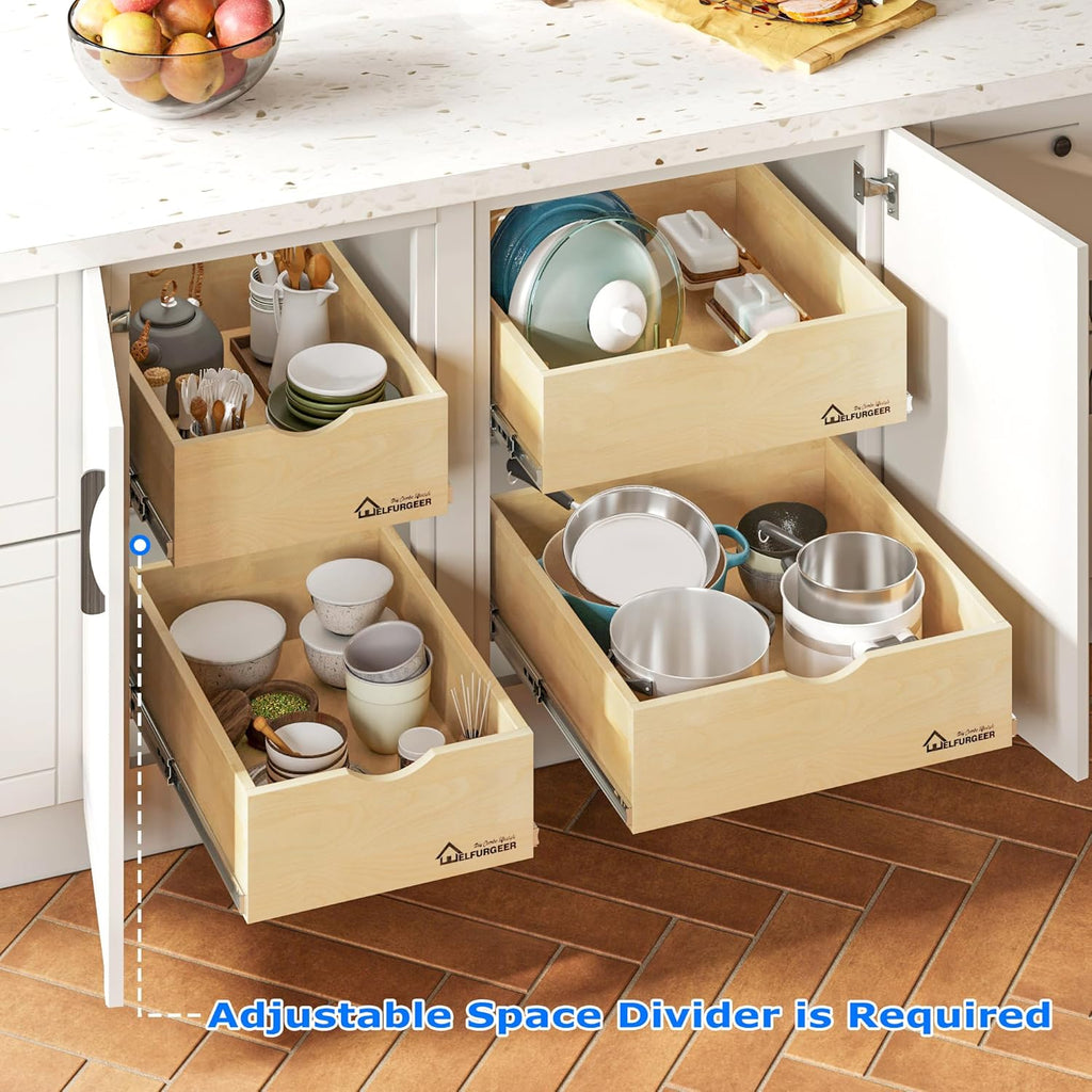 Pull Out Cabinet Organizer (32''W x 21''D) K532