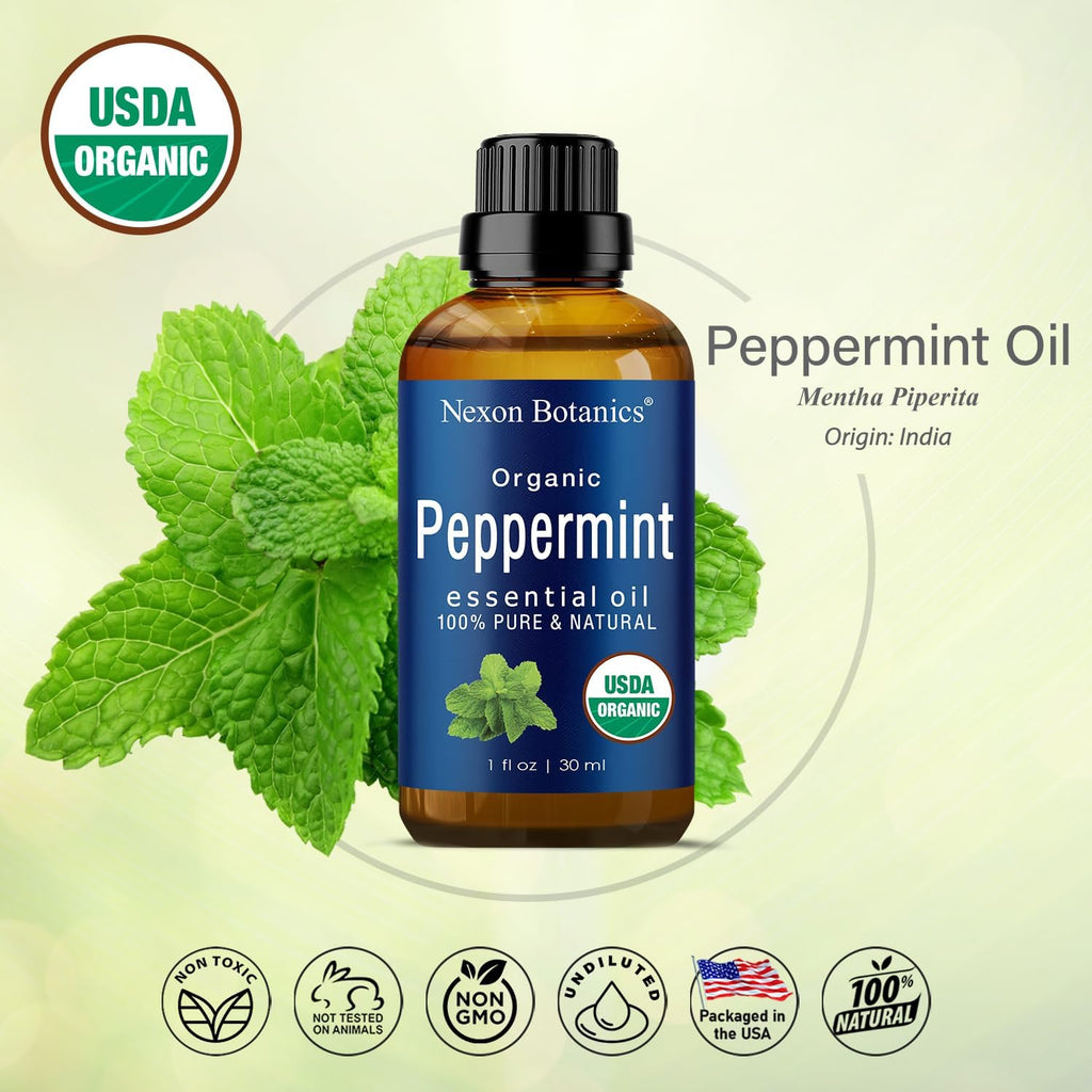 Organic Peppermint Essential Oil 30 ml Q633693