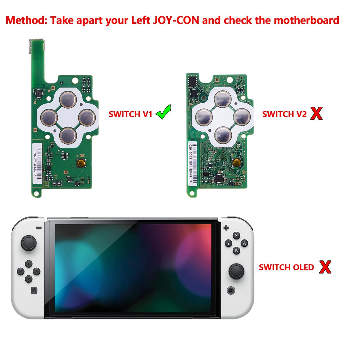 7 Colors 9 Modes LED Kit for Nintendo Switch Joy-Con Controller H744953