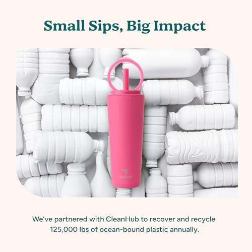 32 oz Stainless Steel Vacuum Insulated Tumbler with Flip Handle Lid Y568