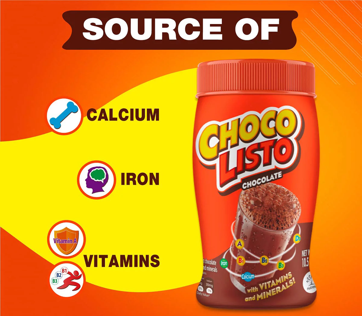 10.5 Oz Pack Of 4 Chocolate Powder Drink Mix W9418
