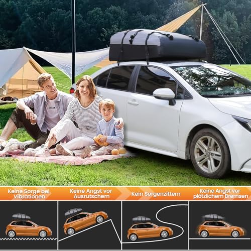 20 Cubic Waterproof Car Roof Bag with Strap L891